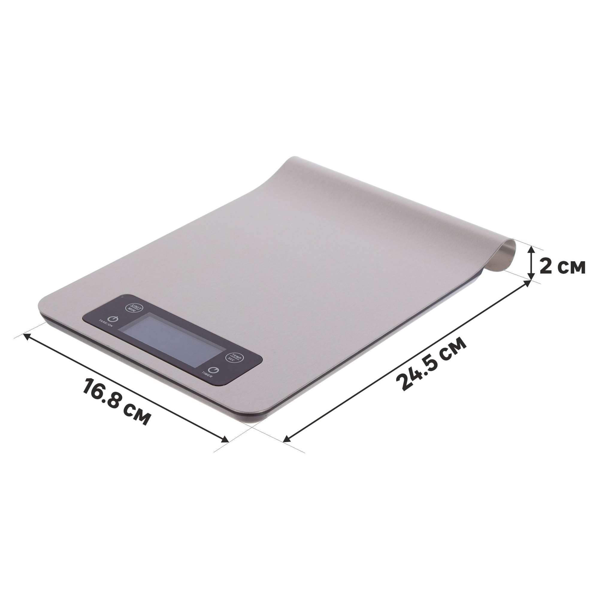 18581801 Весы настольные NEO, 24,5х16,8х2 см, хром Santreyd  - Вид №1