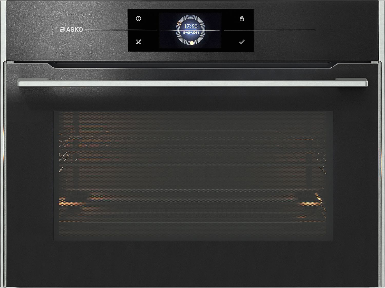 OCM8478G Встраиваемые электрические духовки / 45.5x59.5x54.6 см, свч, 50 л, 19 режимов, антрацит ASKO Asko Elements Santreyd 