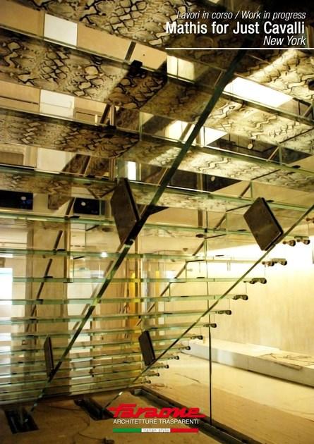 FARAONE Открытая лестница из нержавеющей стали и стекла sun-id-1480146 - Вид №7