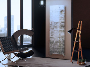 Настенный полотенцесушитель с горячей водой