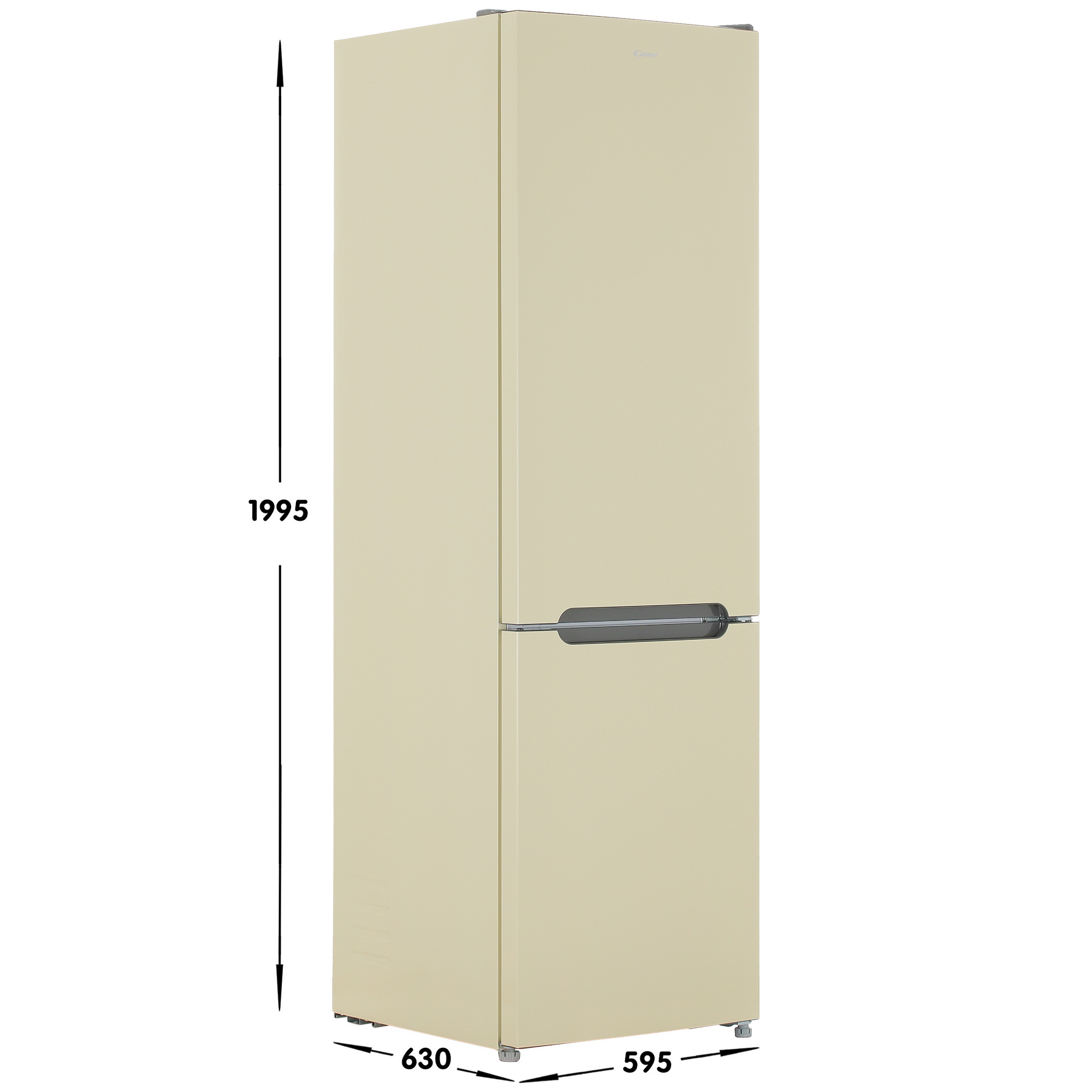 9078417 Холодильник с морозильником   Candy CCRN6200C бежевый STDN-0118048 - Вид №6