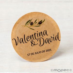 X441 PERS. 24 Индивидуальные стикеры «оливковый филиал» Dekoraniaevents Bodas