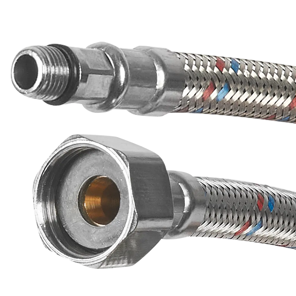 Гибкая подводка для смесителя Aquabeam 1/2"xM10-18 гайка - штуцер 40 см STLM-2096995 - Вид №1