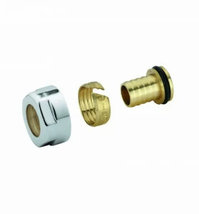 Carlo Poletti A58611M Переходник для многослойной трубы, гайка шестигранная.