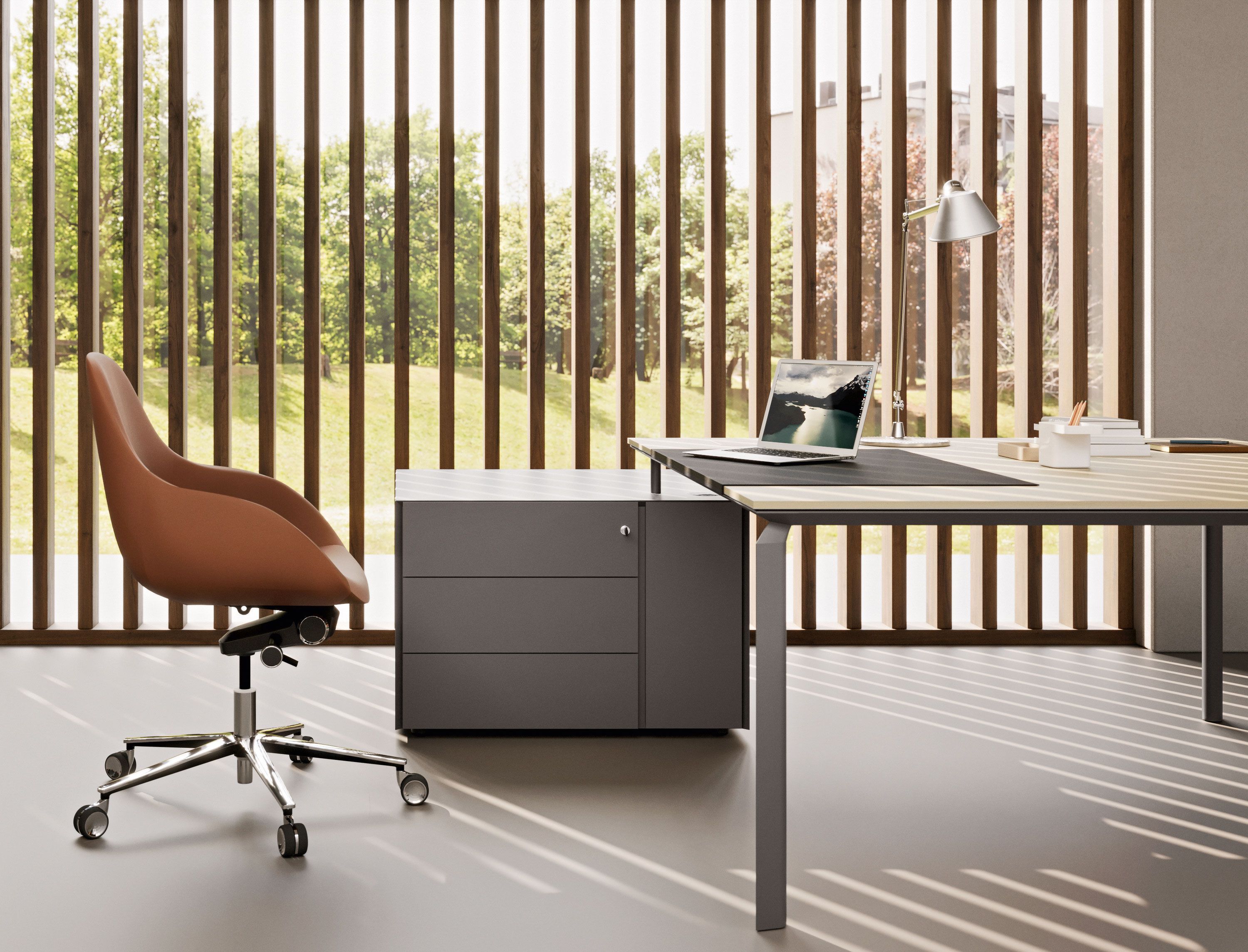 Деревянный квадратный стол с ящиками Martex Anyware ARCH-00133117 - Вид №1