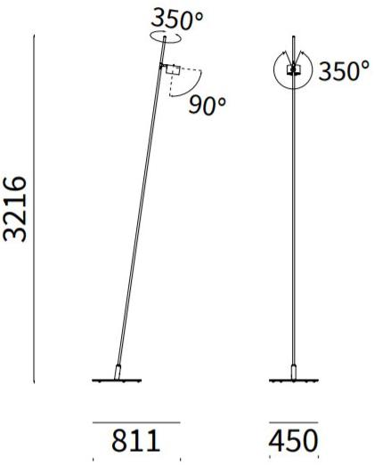 Lucifero's Регулируемый светодиодный уличный торшер Iferrosi If02.9 - Вид №2