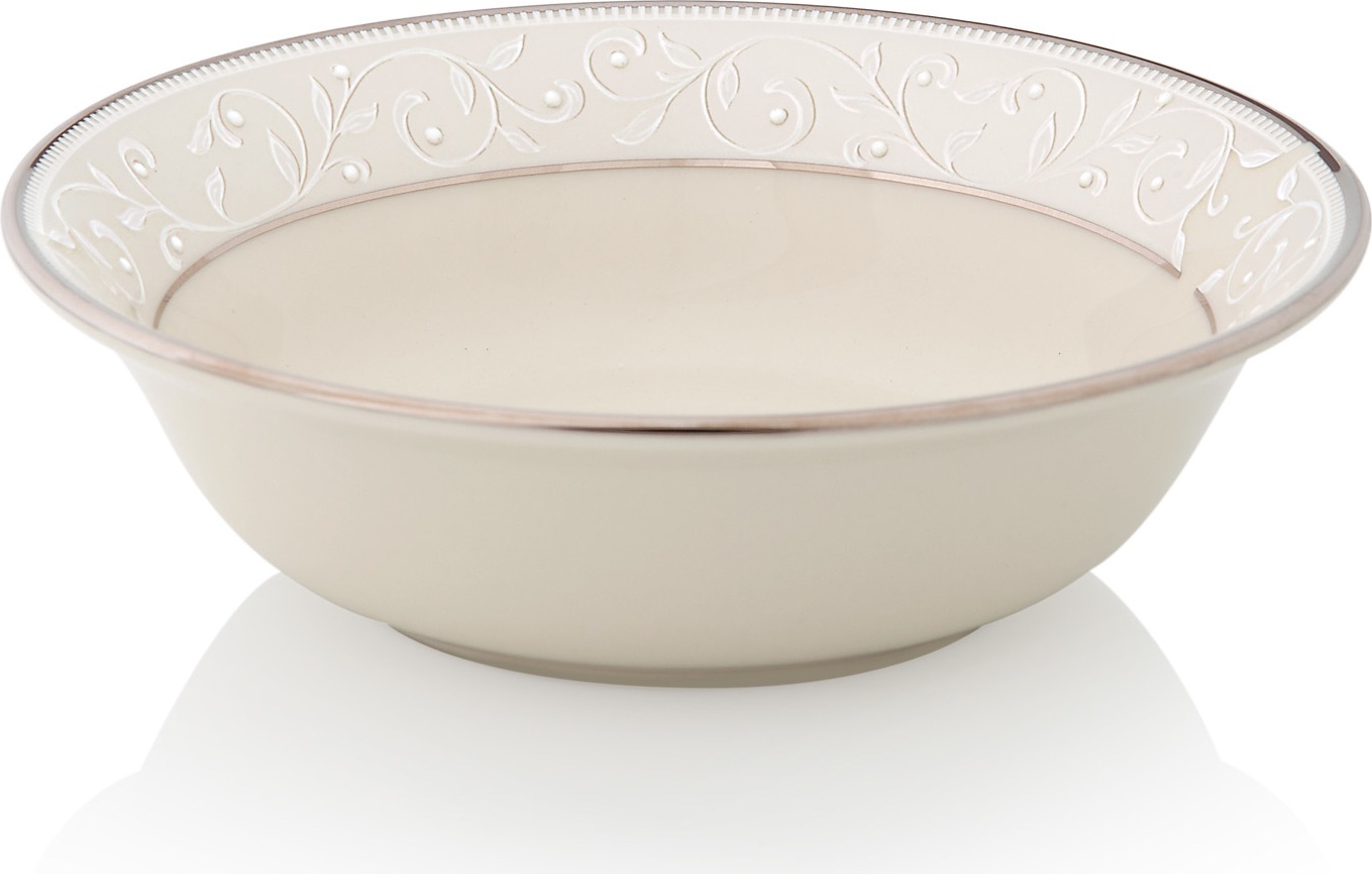 10524967 Lenox Салатник круглый Lenox "Чистый жемчуг" 24см Фарфор костяной 