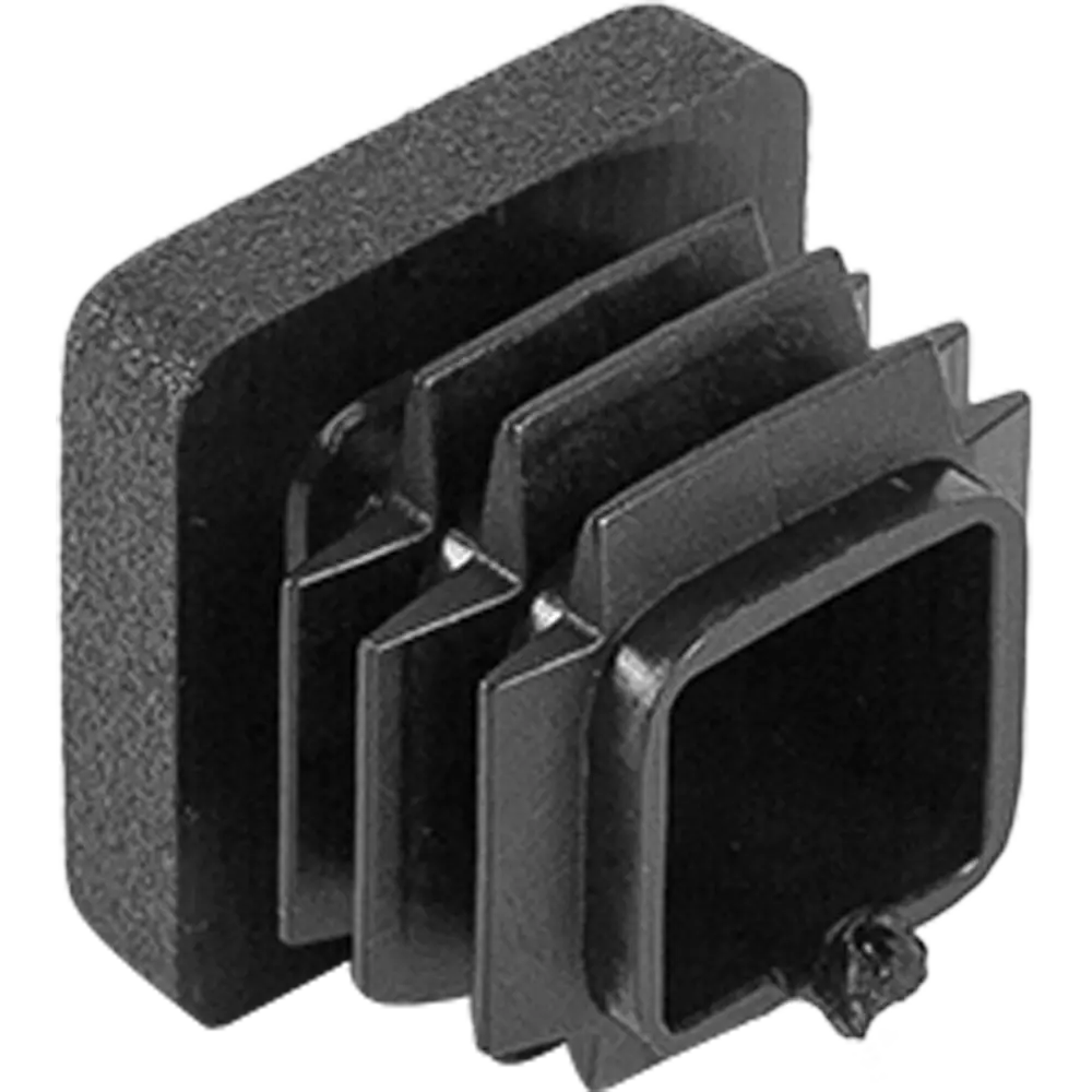 Заглушка для трубы 20x20 мм ПВХ цвет черный 4 шт ALBERTS STLM-2077660 - Вид №1