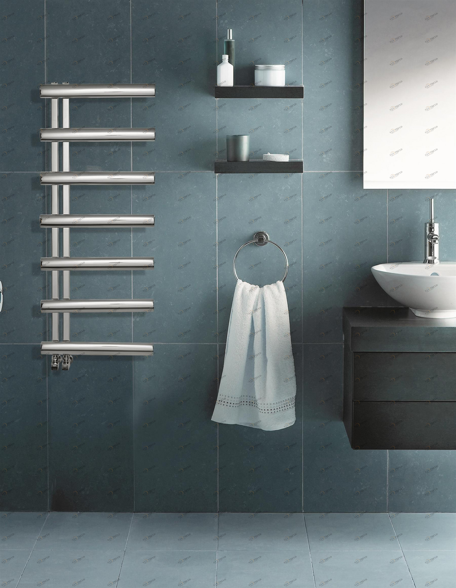 Полотенцесушитель Hammam APOLLON Stainless steel  комбинированный; электрический или водяной Сталь 