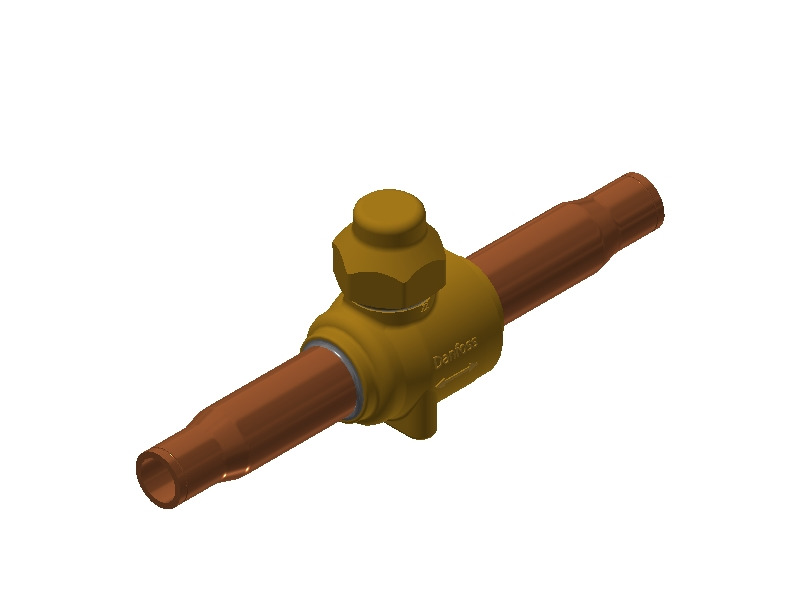 Danfoss GBCH — Запорные шаровые краны для CO2 90 бар GBC 10s H Кран запорный шаровой 009L7582  - Вид №6