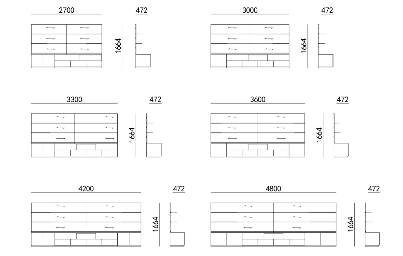 Оборудованная стена из шпона HC28 maison Rhythm ARCH-00051212 - Вид №2