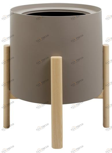 Hobby Flower Низкий круглый горшок для цветов из нержавеющей стали Ashi sun-id-1443331