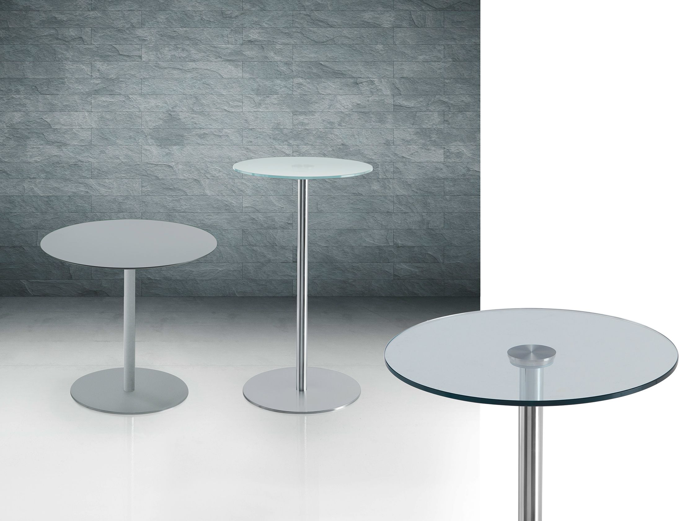 Круглый стальной журнальный столик Caimi Brevetti JOLLY ARCH-00003800 - Вид №1