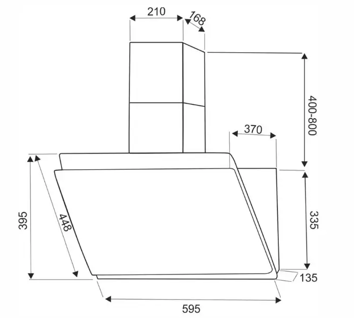 5352257 Вытяжка наклонная EXITEQ EX-1126 черный/черный STDN-0093321 - Вид №6