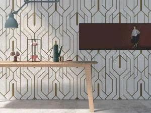 YO2 Металлические геометрические обои на флизелине Mold stencils