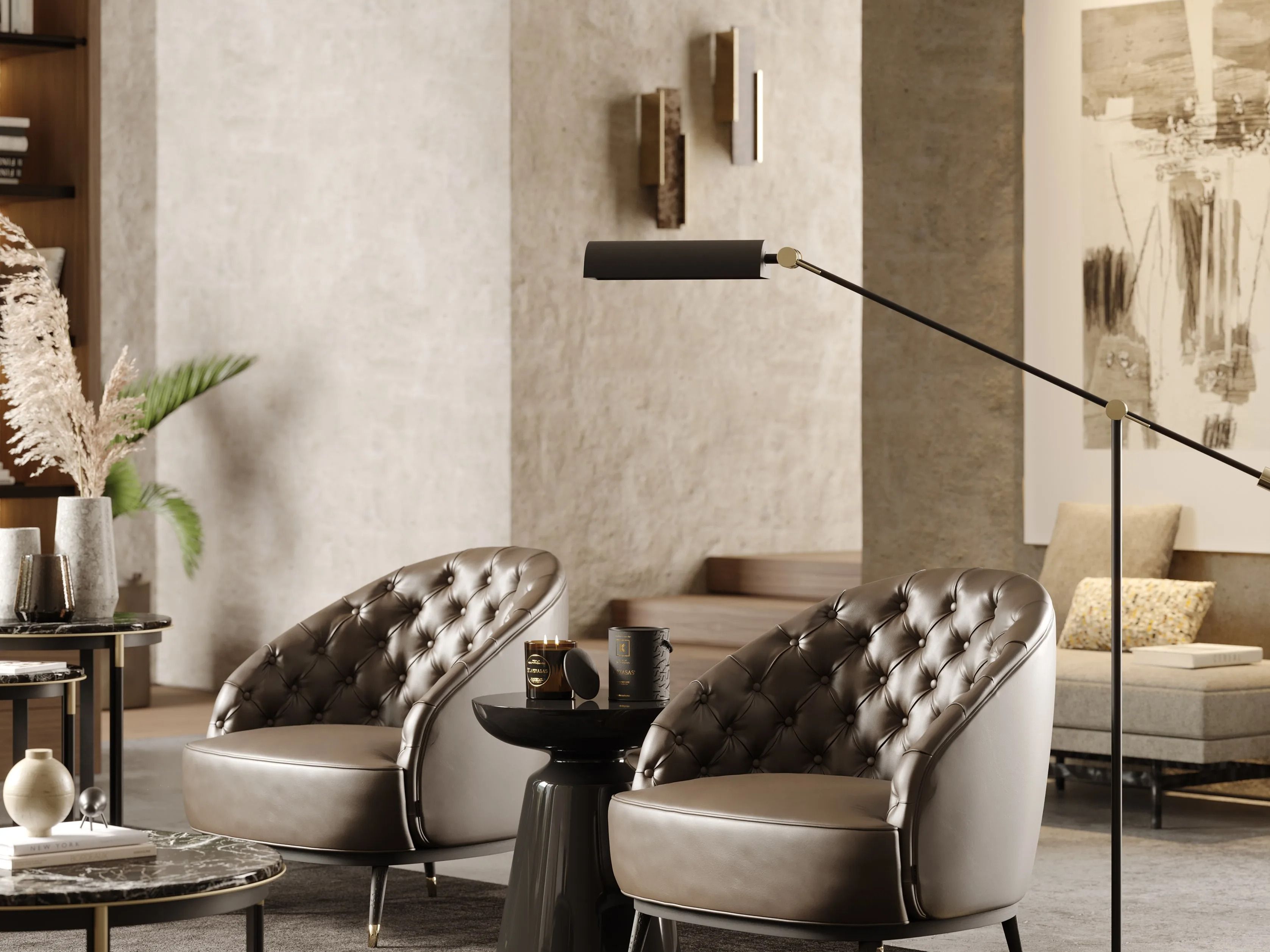 Бра из каррарского мрамора Laskasas DAVE ARCH-00073306 - Вид №2