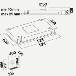 Falmec Потолочная вытяжка из нержавеющей стали Design+ sun-id-1456820 - Вид №27