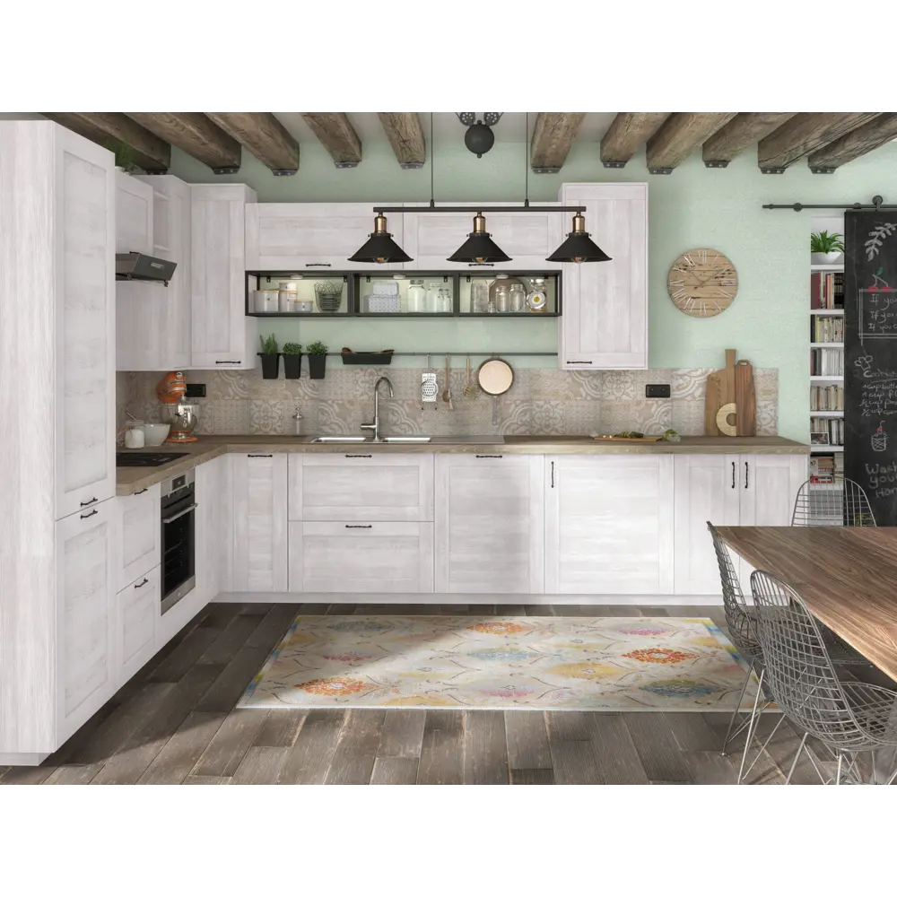 Фасад для кухонного ящика Фатеж 59.7x38.1 см Delinia ID ЛДСП цвет белый STLM-2172210 - Вид №2