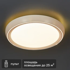 Светильник настенно-потолочный светодиодный влагозащищенный 48019.50.90.77CL 25 м² регулируемая яркость света цвет белый