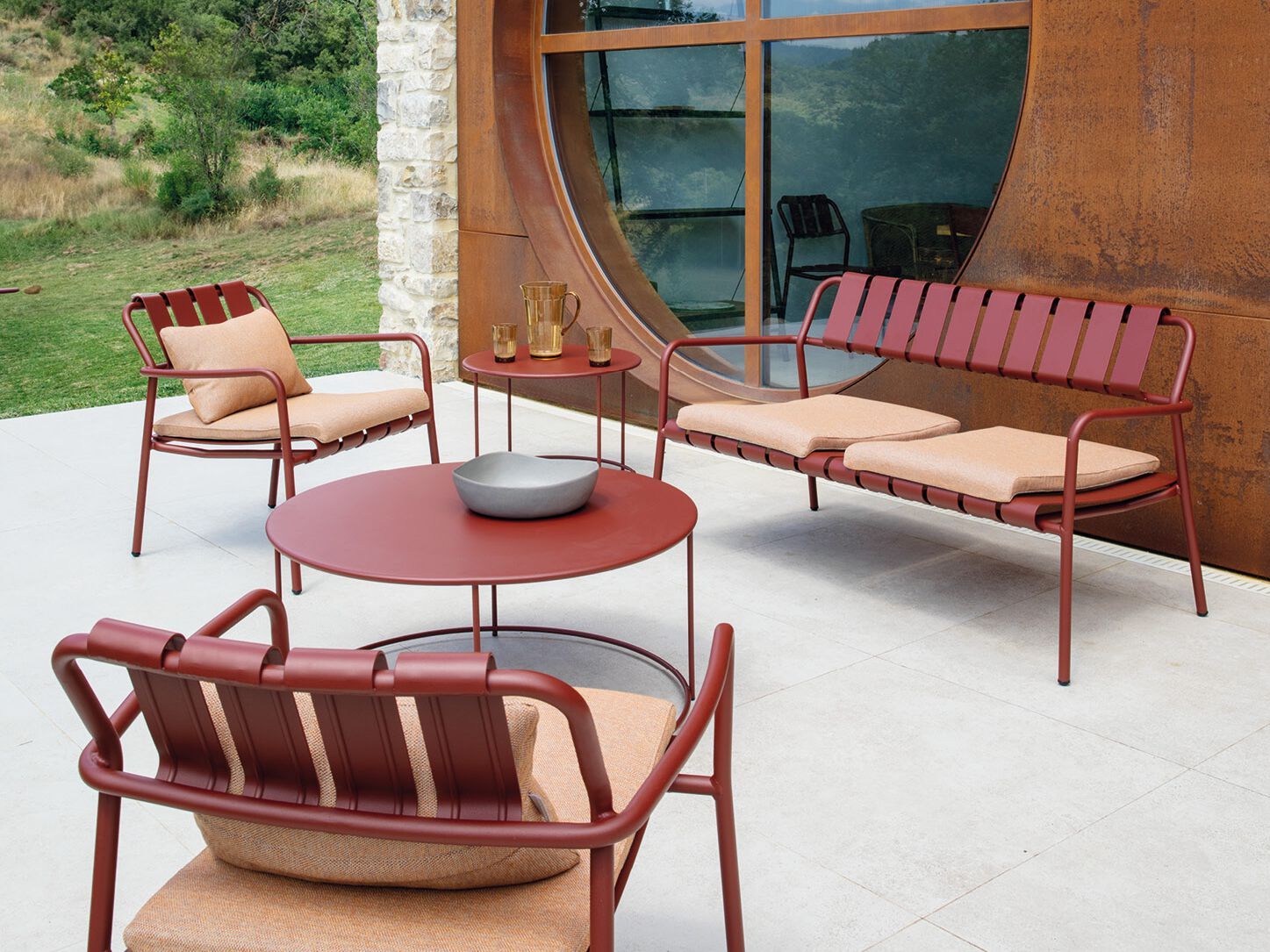 2-местный алюминиевый садовый диван Vermobil Verdea ARCH-00140426 - Вид №1