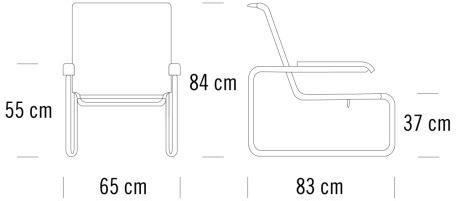 Thonet Кожаное кресло с салазками и подлокотниками S 35 sun-id-1491178 - Вид №5