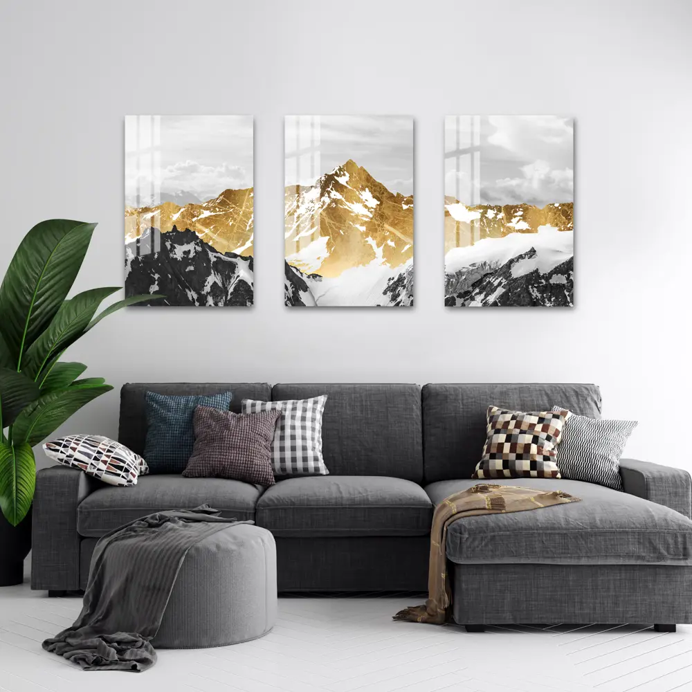Картина на стекле «Золотая гора 2» 40x60 см 82977330 STLM-2030913 ARTABOSKO  - Вид №6