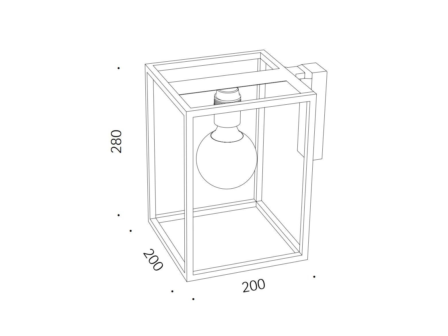 Железный настенный светильник Renzo Serafini Niuda ARCH-00019819 - Вид №3