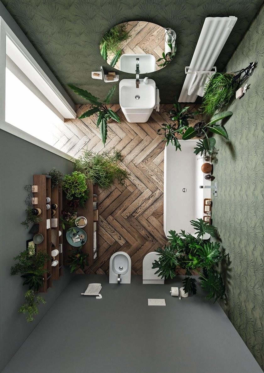 ARBLU Отдельностоящая прямоугольная ванна tecnoblu Tulip sun-id-1344537 - Вид №2