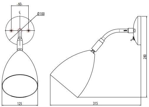 Astro Lighting Настенный светильник из стали с диммером Joel sun-id-1373355 - Вид №6