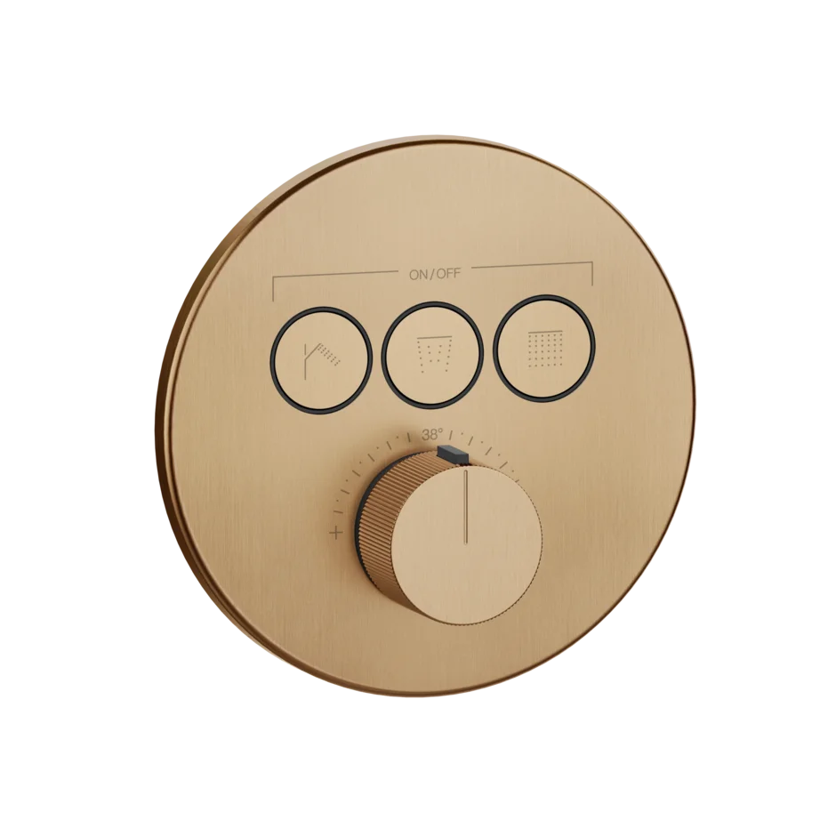 Смеситель для душа 38716 726 Gessi Hi-fi ТЕПЛАЯ БРОНЗА BR. PVD 38716726