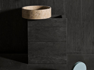 Мраморный напольный умывальник с ящиками