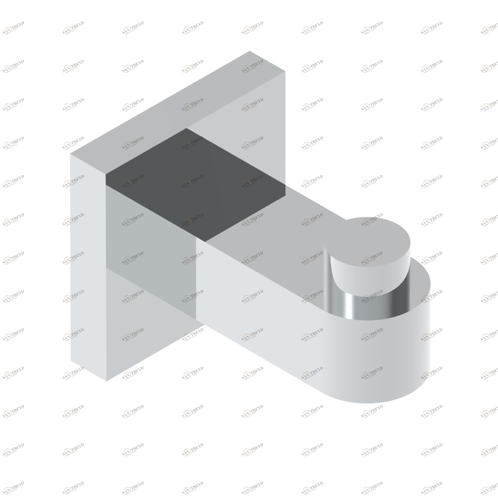 A6B-517 Крючок для халатов одинарный Thg-paris Profil с рукоятками Хром A6B-517 CAT.A