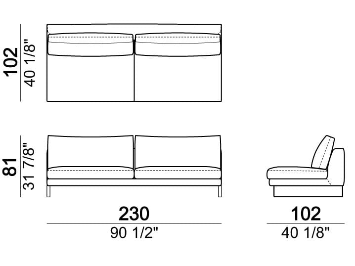 Секционный кожаный диван Arketipo EGO ARCH-00053712 - Вид №10