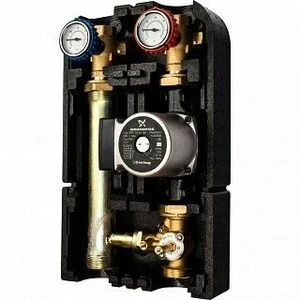 Насосная группа STOUT со смесительным контуром 1" с насосом Grundfos UPSO, трансформируемая