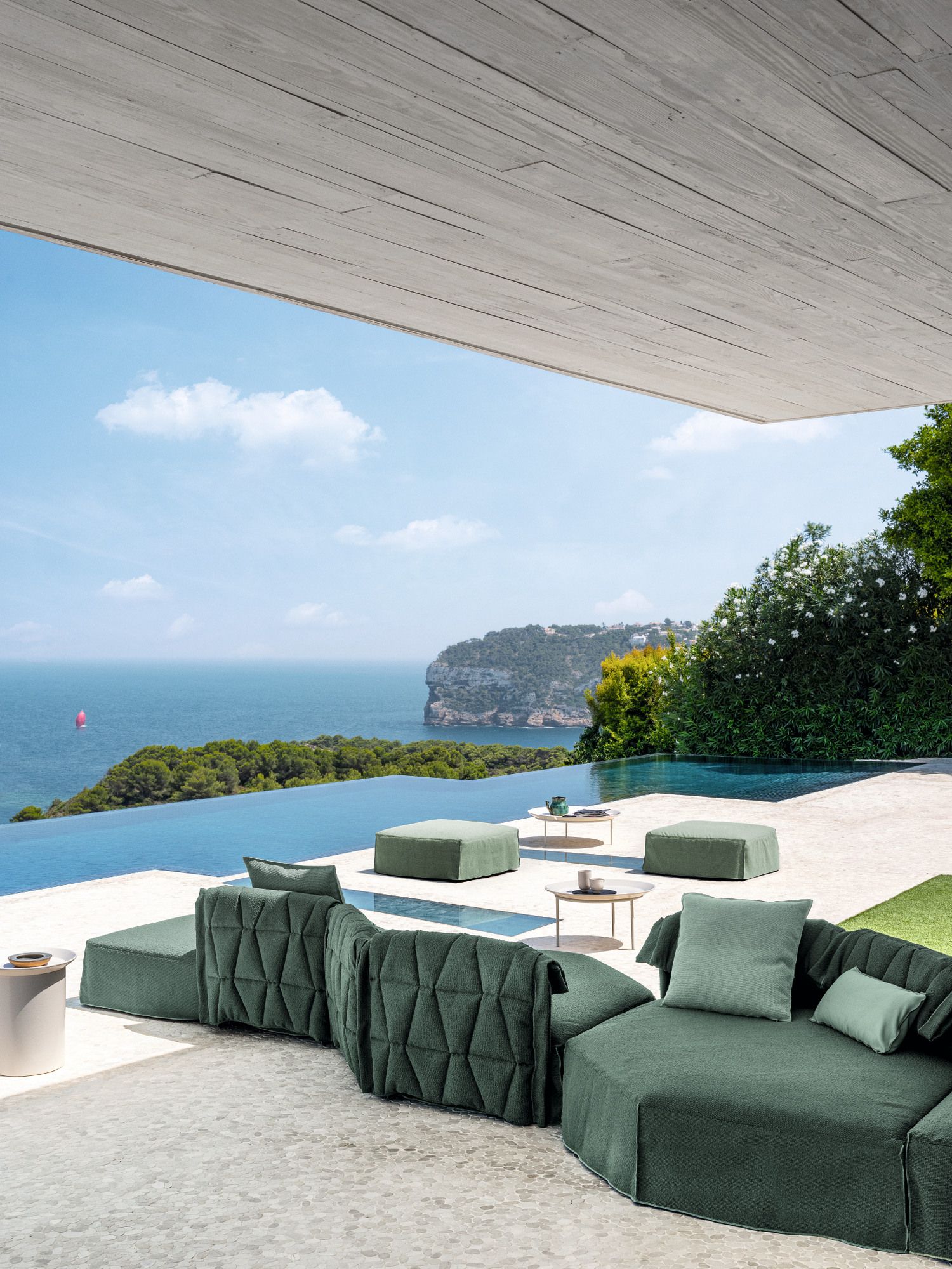 Тканевый модульный садовый диван Gervasoni Gervasoni Outdoor ARCH-00036248 - Вид №1