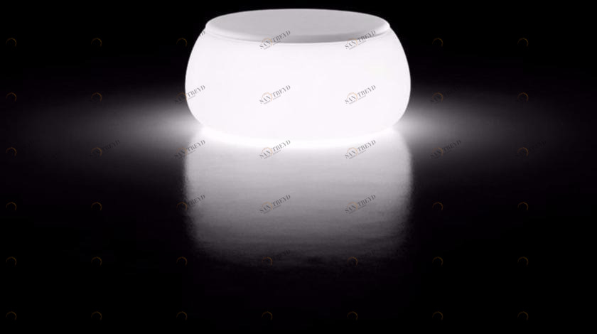 Plust Яркий круглый журнальный столик из полиэтилена T ball sun-id-1446962