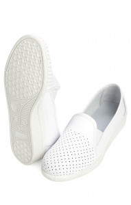 68169 Туфли мужские с закрытым задником белые  Сабо и сланцы размер 42