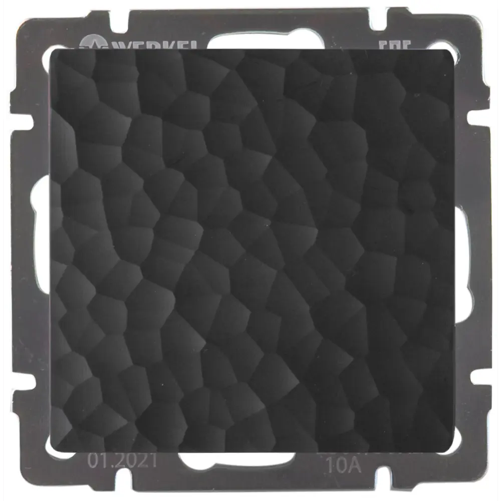 Заглушка накладная Werkel Hammer без заземления цвет черный STLM-2028942