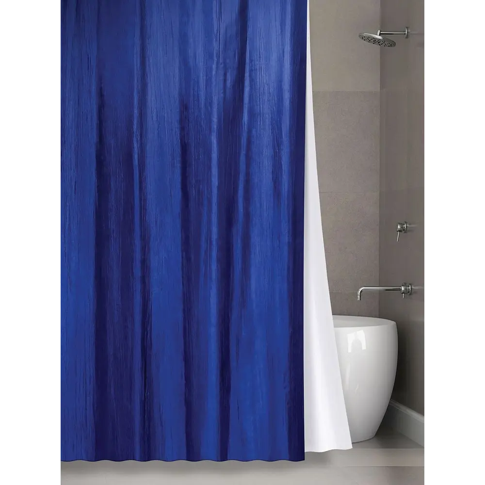 Штора для ванной Bath Plus Органза 180x200 см полиэстер цвет темно-синий 82360091 STLM-2079511 Шторы Двойные - Вид №7