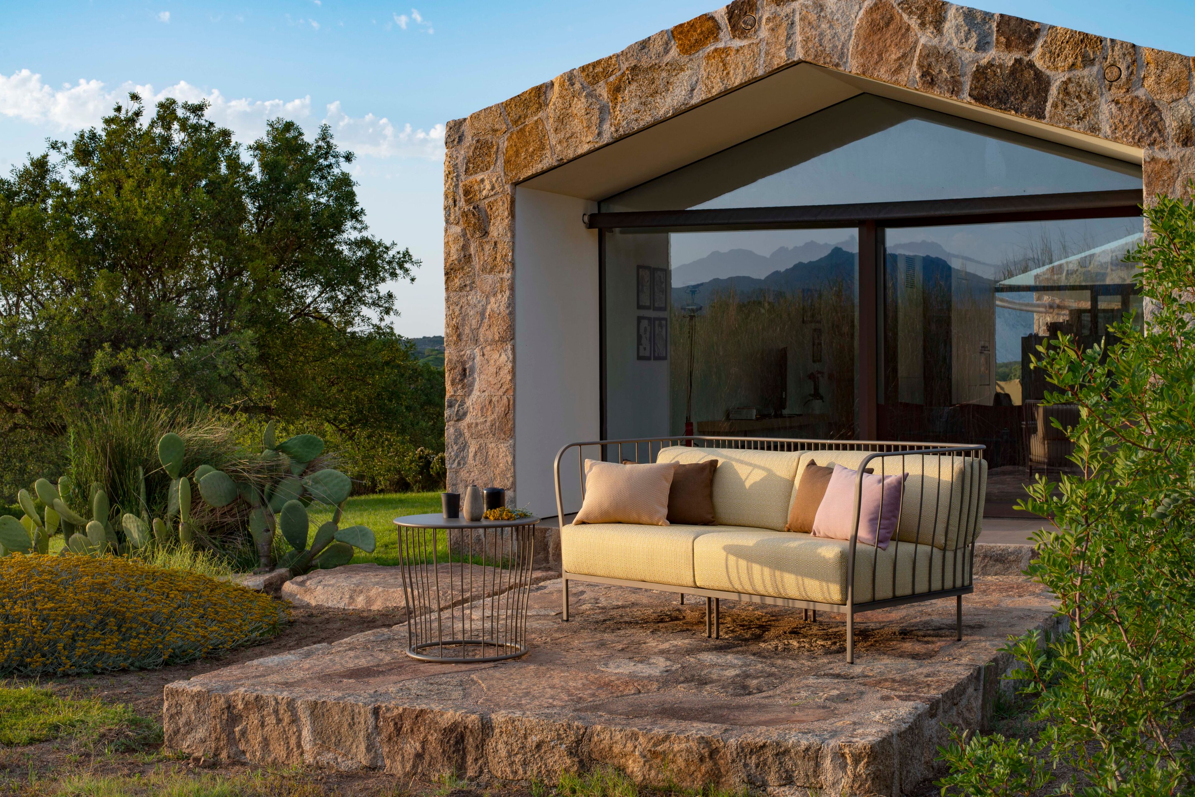 2-местный тканевый садовый диван emu Cannolè ARCH-00022694 - Вид №2