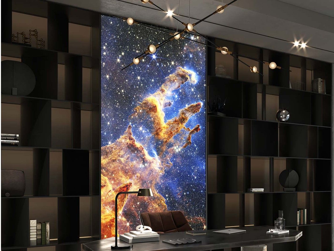 Декоративная панель из алюминия, стекла или ПММА Tecnografica Webb Telescope ARCH-00068835