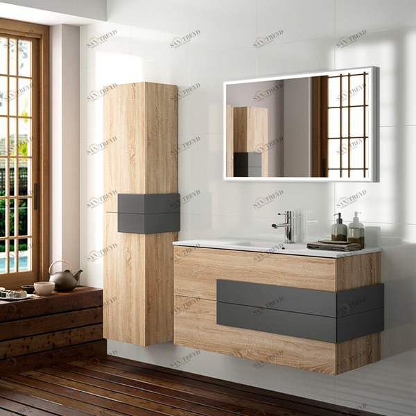 КОМПЛЕКТ МЕБЕЛИ CRONOS 100 СМ OAK/MATT ANTHRACITE SALGAR 21807