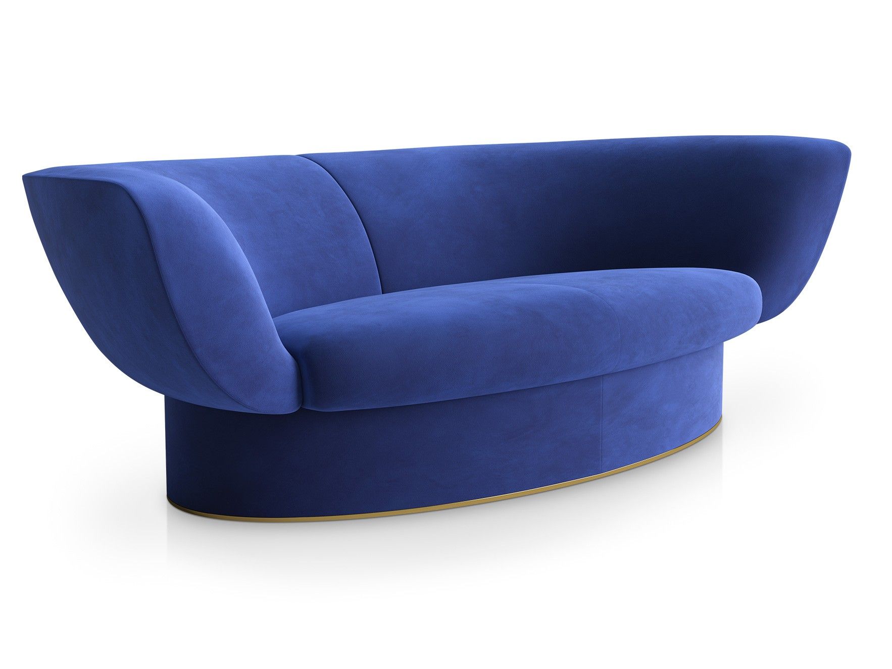 Бархатный изогнутый диван Sicis ARCH-00099816