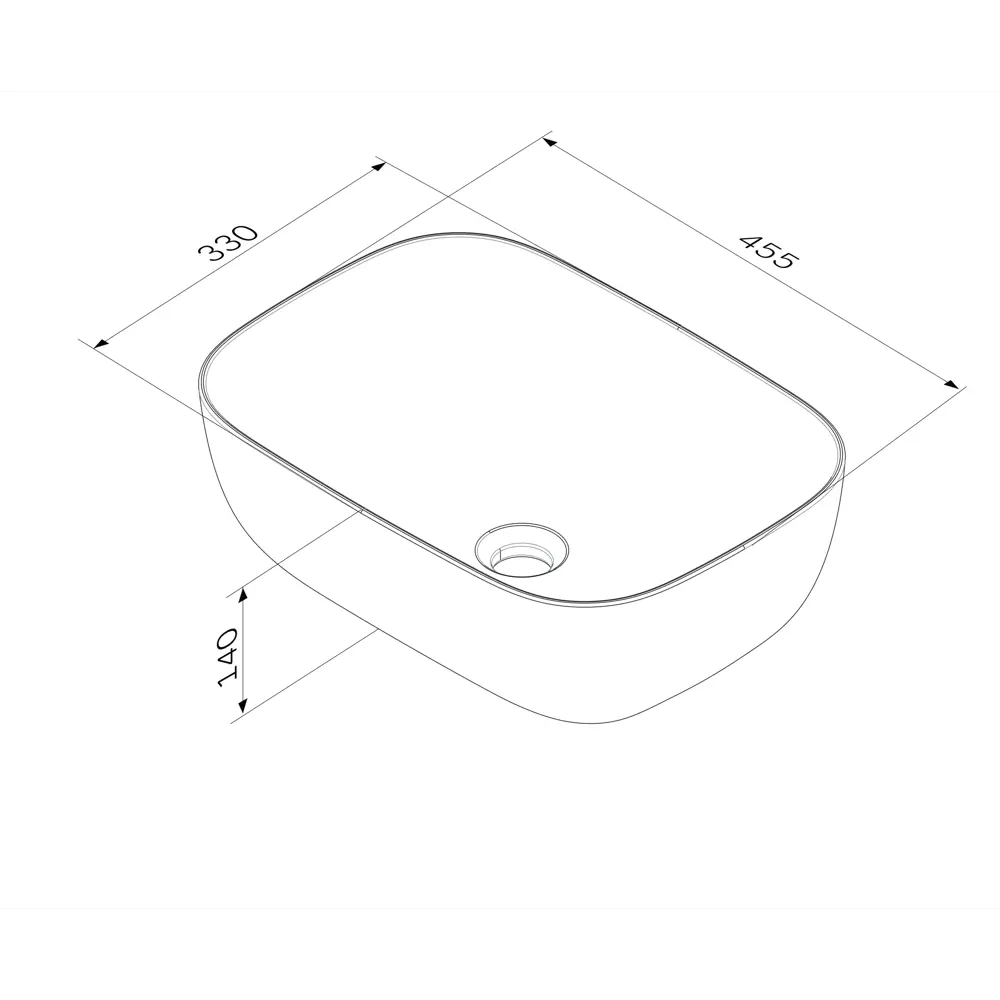 87021103 Раковина AM.PM Struktura накладная 45 см матовая керамика цвет серый STLM-0072802 - Вид №7