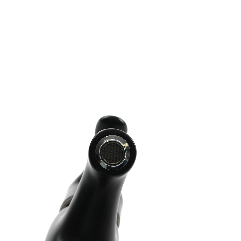 Смеситель д/ум MLN-F-002CBK-M керамический, однорычажный, черный матовый MELANA  - Вид №6