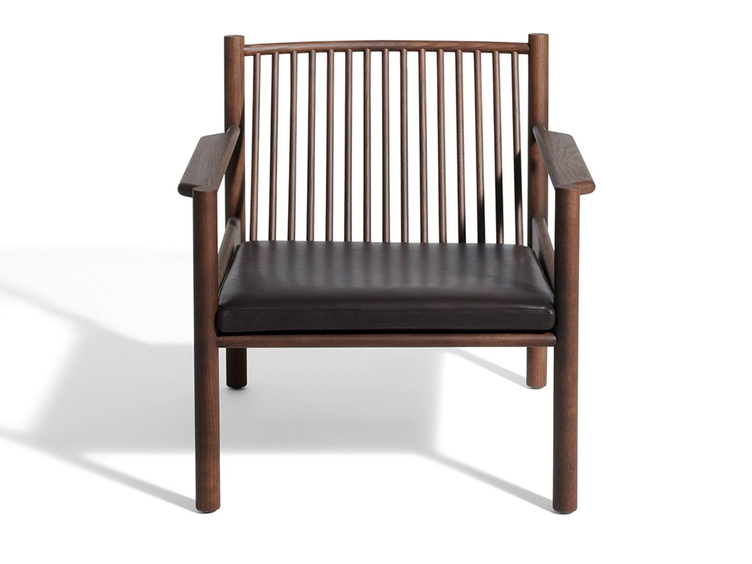 Кресло из ясеня и кожи с подлокотниками DE PADOVA Ava ARCH-00031083 - Вид №1