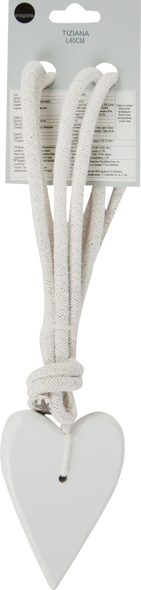 18696173 Подхват для штор «Тизиана» 40 см цвет белый STLM-0012101 INSPIRE  - Вид №2