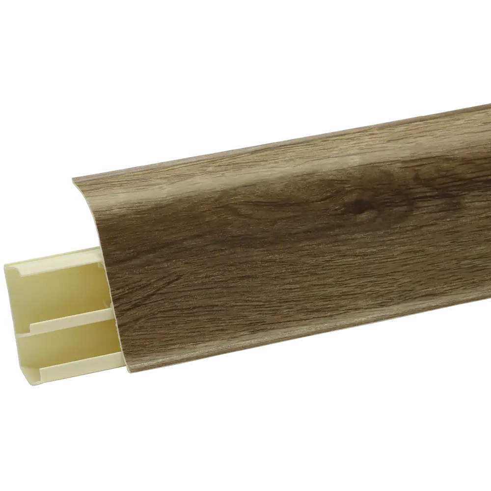 ARTENS Плинтус напольный ПВХ Тристан с кабель-каналом 7 см 83410244 STLM-0041076