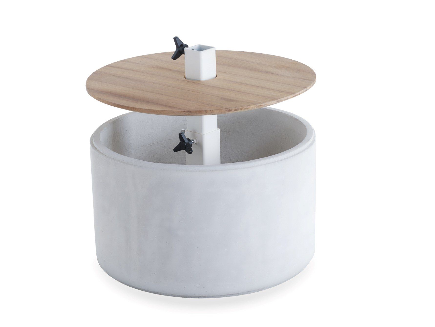 Основание для зонта из бетона и дерева от iroko Unopiù LIPARI ARCH-00069296 - Вид №1