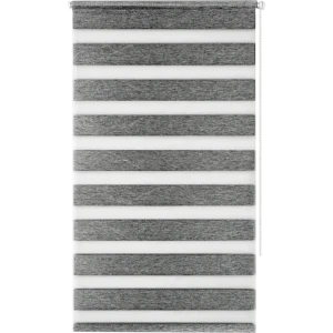Рулонная штора MIAMOZA день-ночь серый блэкаут 100×160 см 82614522